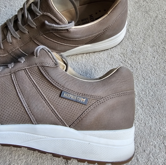 Mephisto Runoff Air-Jet System leather shoes sneakers Men's size 10.5 lace up - Picture 5 of 14